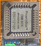 Chip showing PhoenixBIOS label